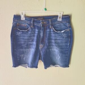 Judy Blue Distressed Denim Cut Off Stretch Jean Shorts Wns sz 11/30